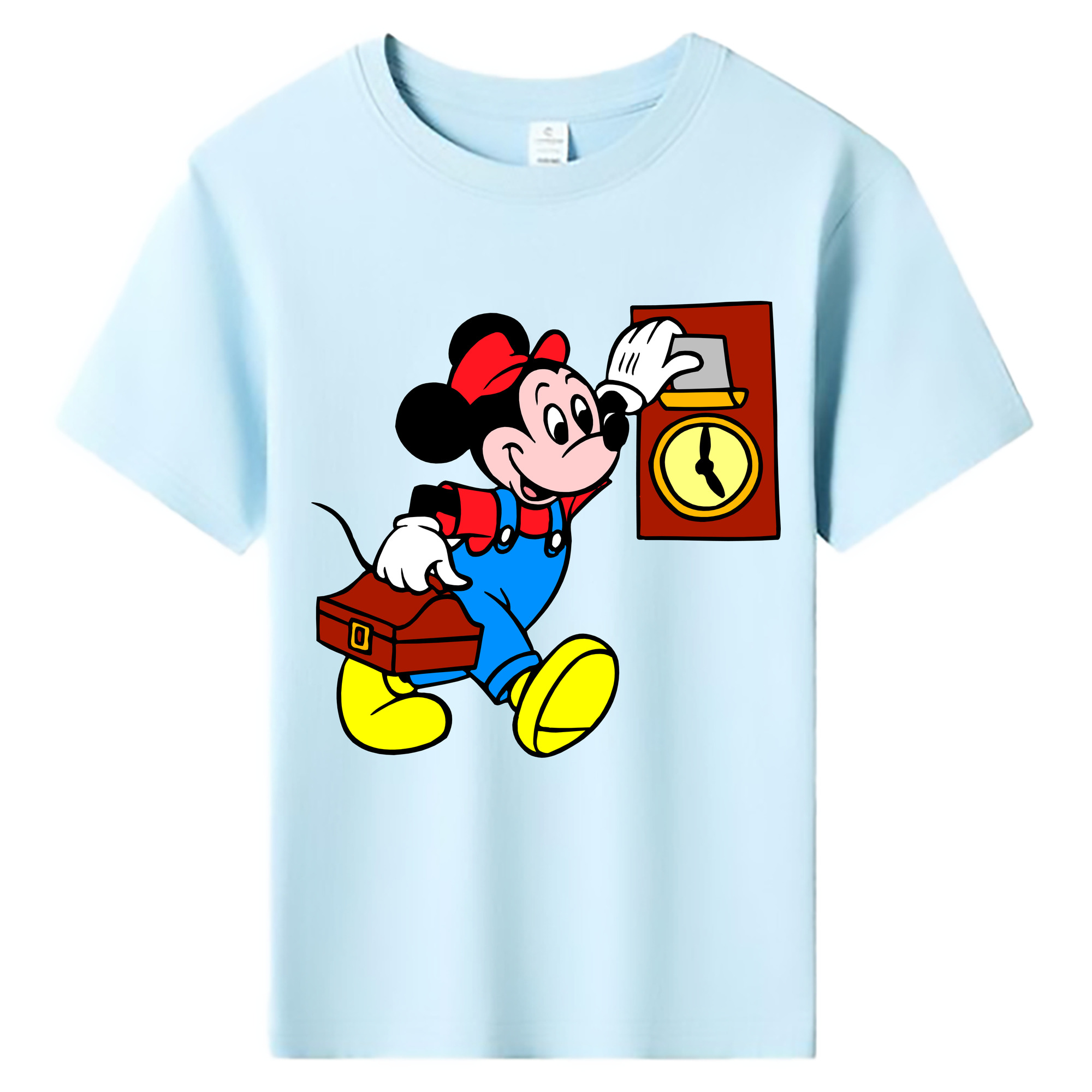 ミッキーマウス Mickey Mouse 綿100％キッズTシャツ（フロントプリント）